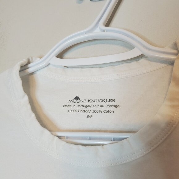 Moose Knuckles logo graphic shirt white size S - Picture 4 of 6